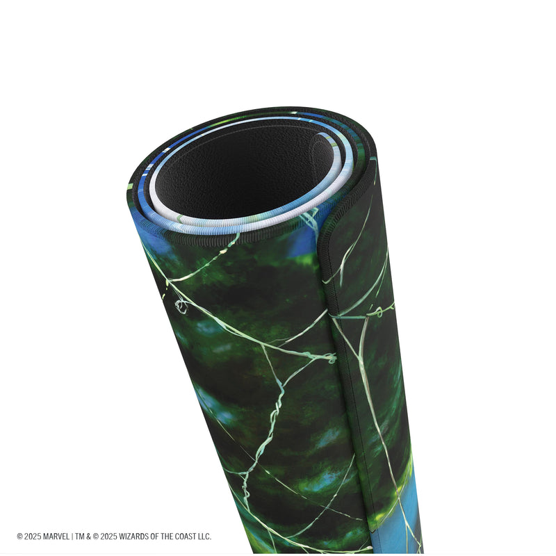 Load image into Gallery viewer, Magic: The Gathering | Marvel&#39;s Spider-Man Shiny Playmat - Spider-Man Forest
