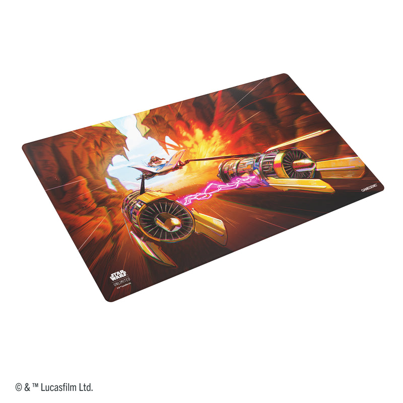 Load image into Gallery viewer, Star Wars: Unlimited Game Mat with art of Anakin's Podracer
