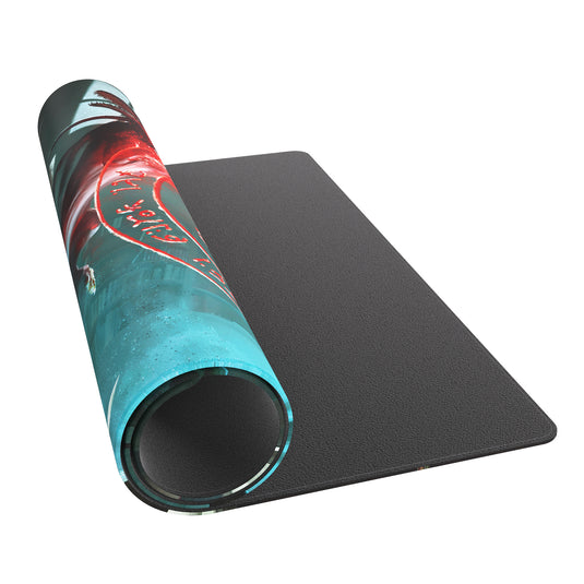 Image of Arkham Horror: Game Mat - Blood Ward partially rolled-up