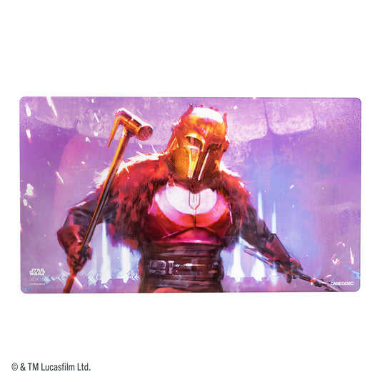 Star Wars: Unlimited Shiny Game Mat - The Armorer - view of game mat featuring art of The Armorer. 