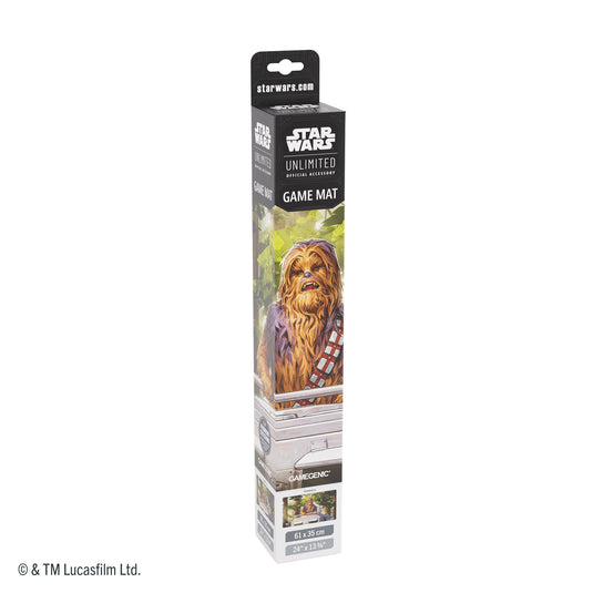 Star Wars: Unlimited Game Mat - Chewbacca - Front of packaging featuring art of Chewbacca. 