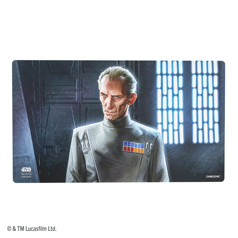 Load image into Gallery viewer, Star Wars: Unlimited Game Mat - Grand Moff Tarkin - Front of Game Mat featuring art of Grand Moff Tarkin.
