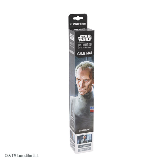 Star Wars: Unlimited Game Mat - Grand Moff Tarkin - Front of packaging featuring art of Grand Moff Tarkin.