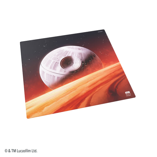 Star Wars: Unlimited Game Mat XL - The Death Star - Front of game mat featuring art of the Death Star.