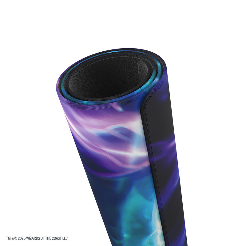 Load image into Gallery viewer, Magic: The Gathering | Reality Fracture Prime Playmat - Entrust the Spark - View of rolled up playmat.
