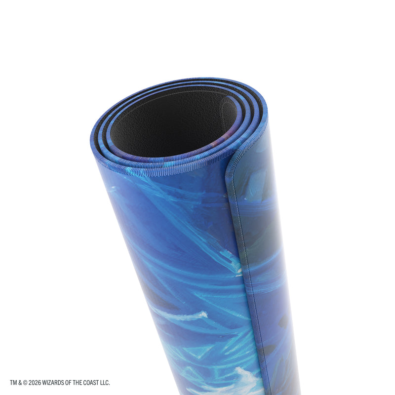 Load image into Gallery viewer, Magic: The Gathering | Reality Fracture Shiny Playmat - Overwrite the Multiverse - View of rolled up playmat.
