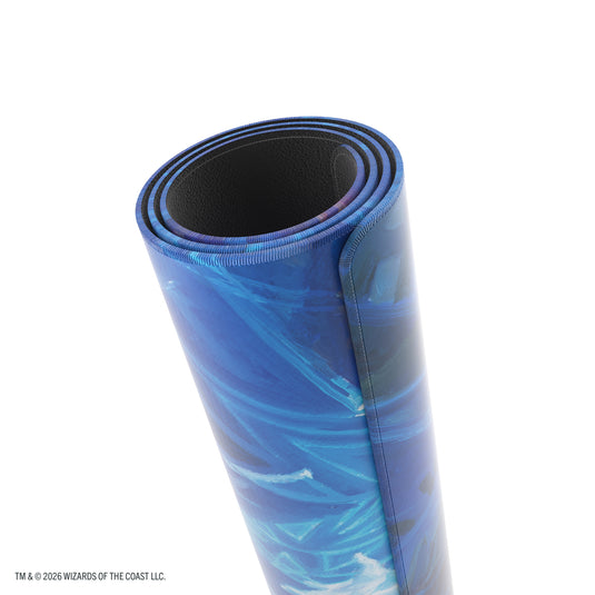 Magic: The Gathering | Reality Fracture Shiny Playmat - Overwrite the Multiverse - View of rolled up playmat.