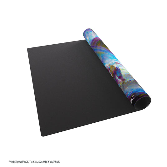 Magic: The Gathering | The Hobbit Prime 2-Player Playmat - The Desolation of Smaug - View of partially rolled up playmat.