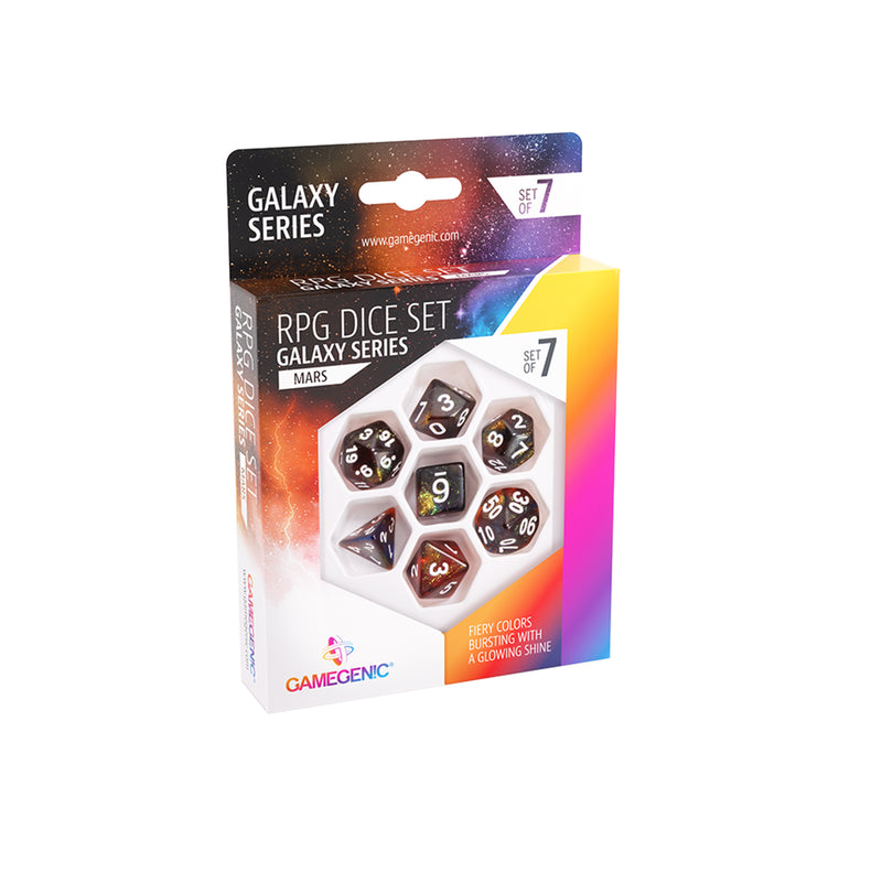 Load image into Gallery viewer, Galaxy Series - Mars- RPG Dice Set (7pcs)

