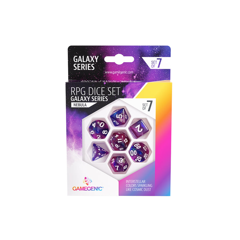 Load image into Gallery viewer, Galaxy Series - Nebula - RPG Dice Set (7pcs)
