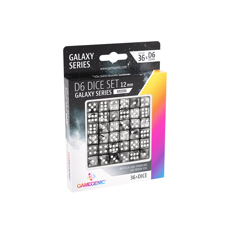 Load image into Gallery viewer, Galaxy Series - Moon - D6 Dice Set 12 mm (36 pcs)
