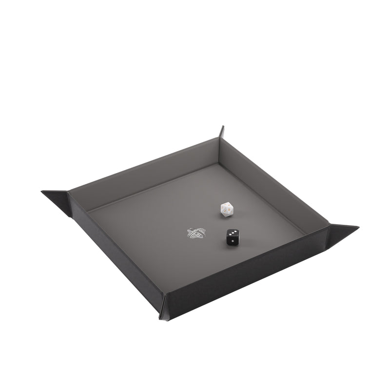 Load image into Gallery viewer, Magnetic Dice Tray Square Black/Gray
