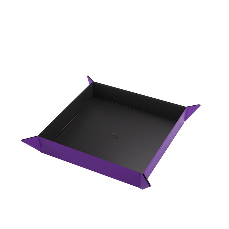 Load image into Gallery viewer, Magnetic Dice Tray Square Black/Purple
