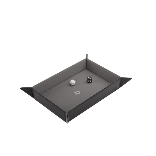 Magnetic Dice Tray Rectangular Black/Gray