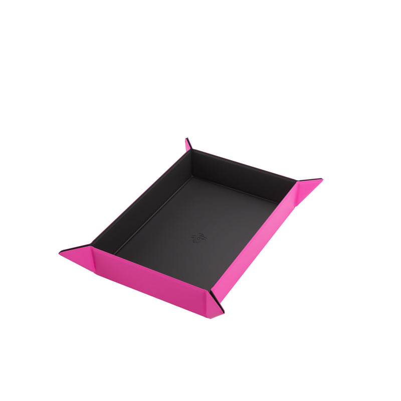 Load image into Gallery viewer, Magnetic Dice Tray Rectangular Black/Pink
