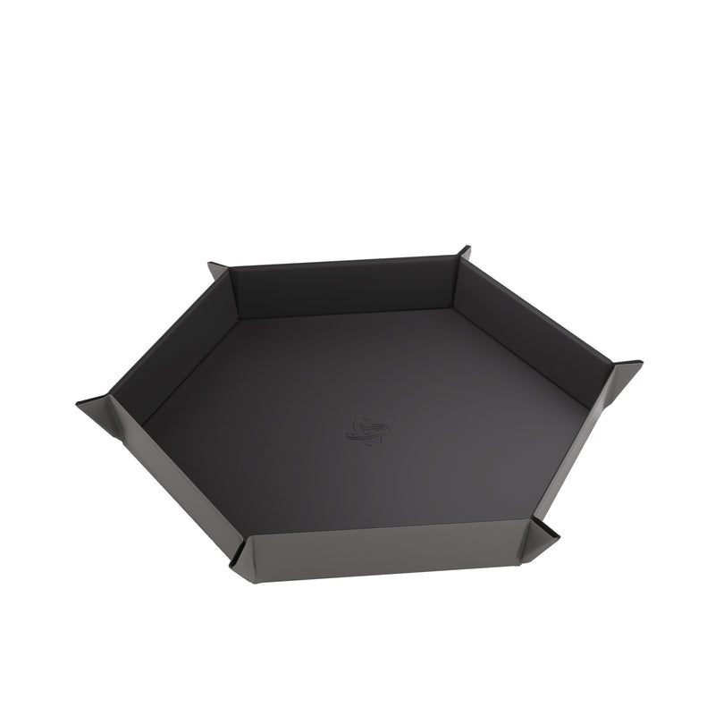 Load image into Gallery viewer, Magnetic Dice Tray Hexagonal Black/Gray
