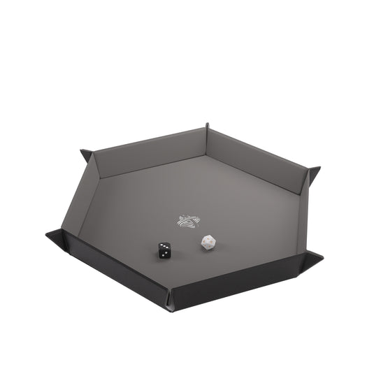 Magnetic Dice Tray Hexagonal Black/Gray