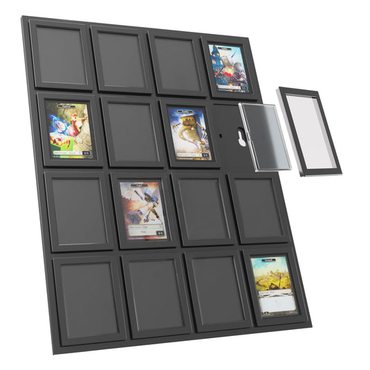 Card Case Gallery - View of card case gallery showing magnetic mechanism for holding cards.