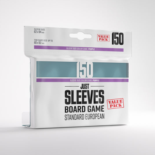 Just Sleeves - Standard European Value Pack (150) Just Sleeves - Standard European Value Pack (150)