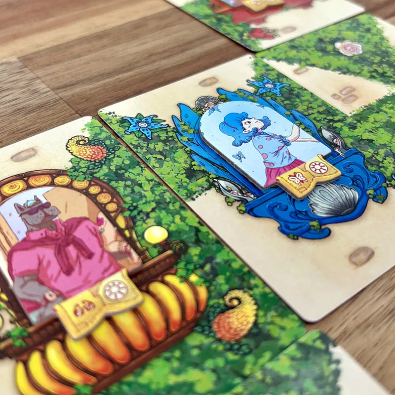 Load image into Gallery viewer, Enchanted Ivy: A Grand Birthday - Sample window cards shown with different icons. 
