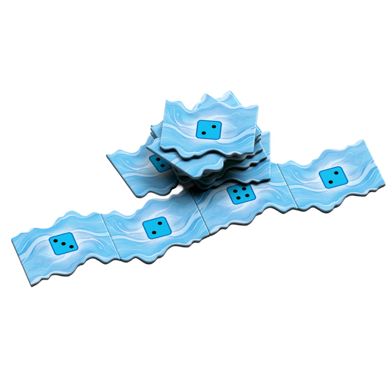 Load image into Gallery viewer, Mountain Goats Legacy Board Game - Sample dice tiles shown. 

