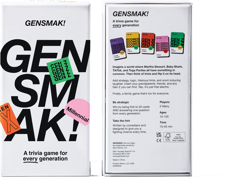 Load image into Gallery viewer, GENSMAK Trivia Game
