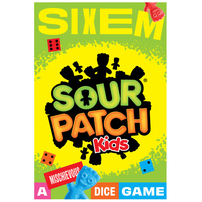 Load image into Gallery viewer, Sixem: Sour Patch Kids Games Dice Game - front of box featuring sour patch kids themed design.

