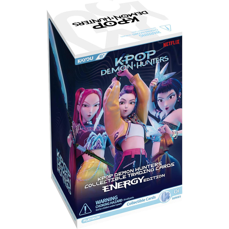 Load image into Gallery viewer, KPop Demon Hunters World Tour Collectible Cards - Energy Edition Series 1-A - Front of packaging featuring art of Huntrix from KPop Demon Hunters.
