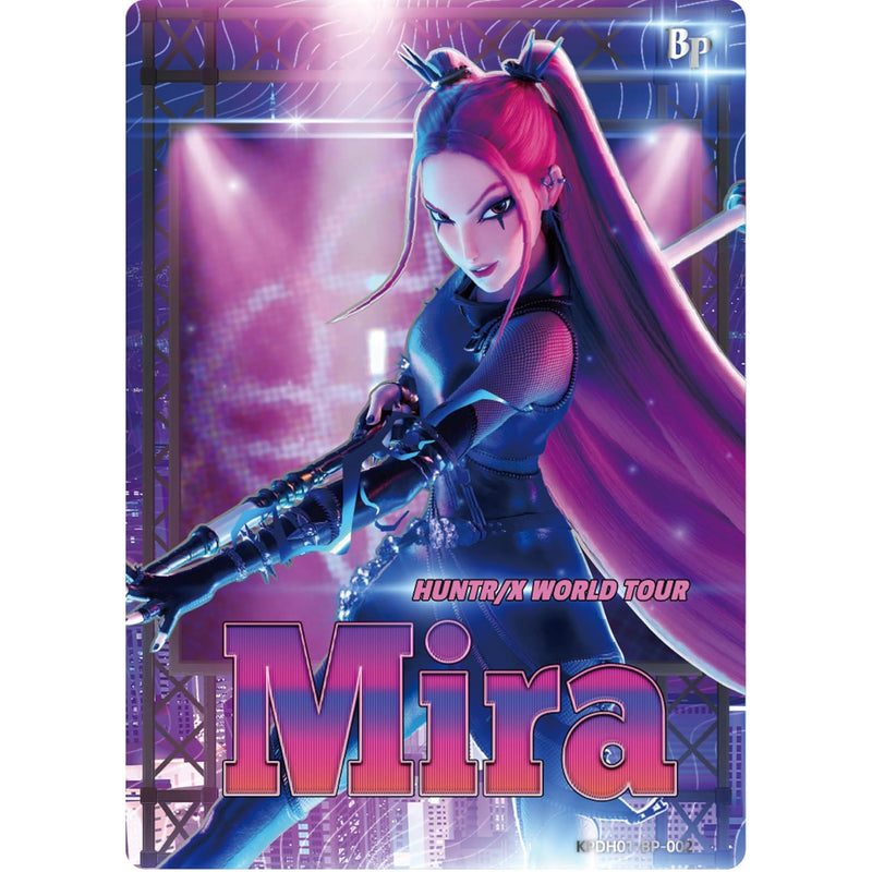 Load image into Gallery viewer, KPop Demon Hunters World Tour Collectible Cards - Energy Edition Series 1-A - Card featuring art of Huntrix World Tour Mira. 
