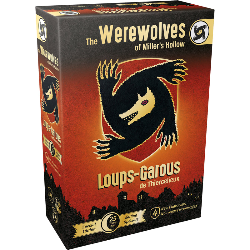 Load image into Gallery viewer, Werewolves of Miller Hollow Limited Edition 25 Years - Front of box with illustration of a werewolf.
