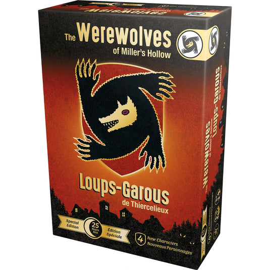 Werewolves of Miller Hollow Limited Edition 25 Years - Front of box with illustration of a werewolf.