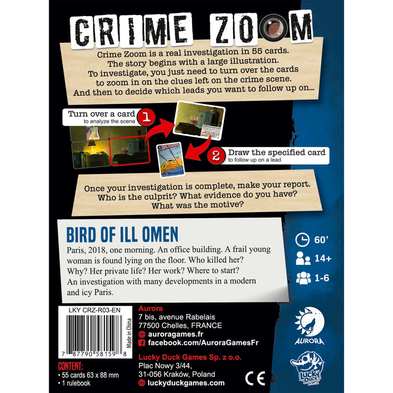 Load image into Gallery viewer, Crime Zoom: Bird of Ill Omen
