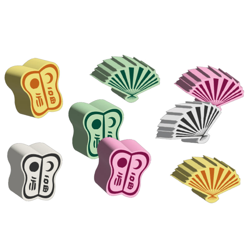 Load image into Gallery viewer, Kano Board Game - Sample tokens shown in green, pink, white, and yellow.
