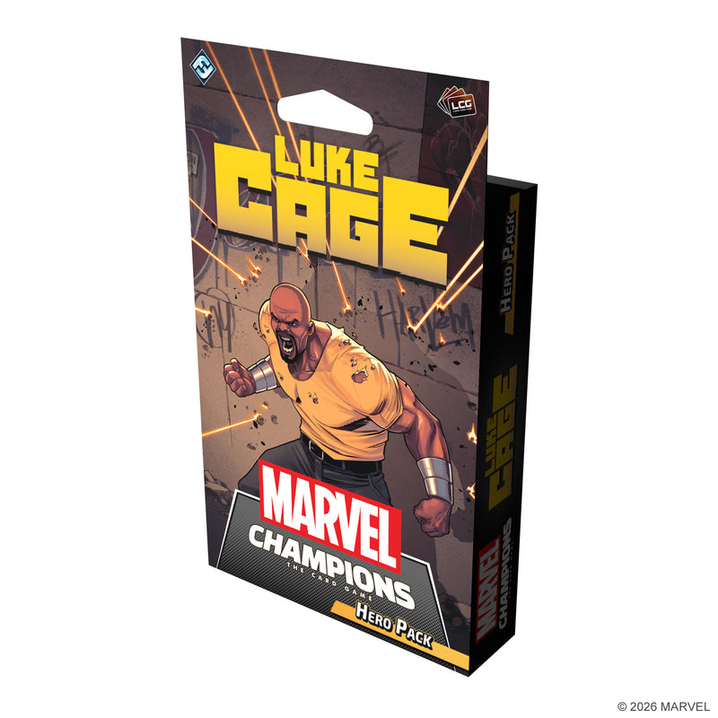 Load image into Gallery viewer, Marvel Champions: The Card Game - Luke Cage Hero Pack - Front of packaging featuring comic style art of Luke Cage. 
