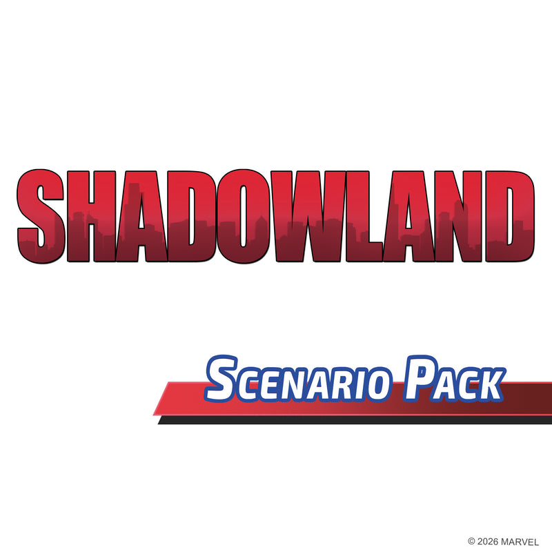 Load image into Gallery viewer, Marvel Champions: The Card Game - Shadowland Scenario Pack - Shadowland scenario logo shown on white background. 
