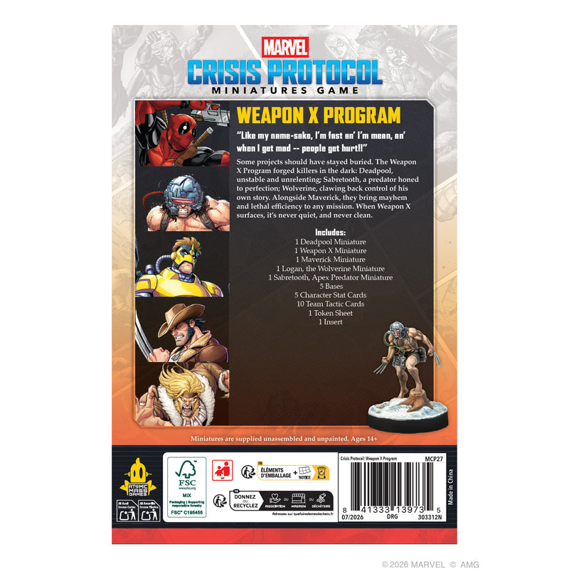 Load image into Gallery viewer, Marvel: Crisis Protocol – Weapon X Affiliation Pack

