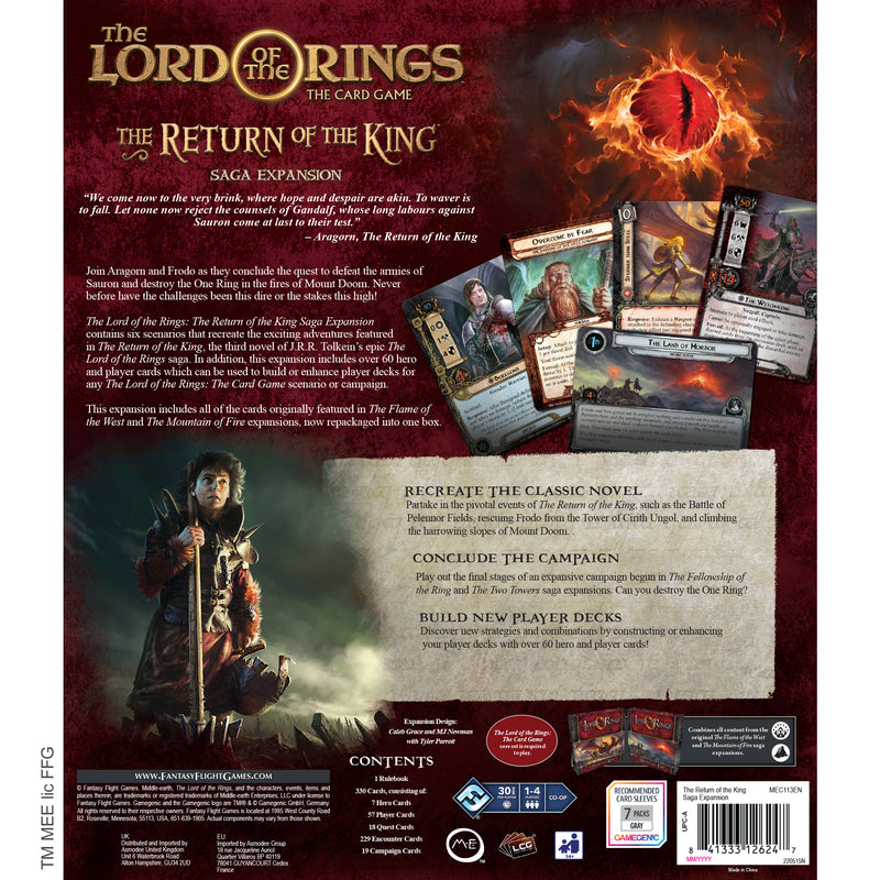 Load image into Gallery viewer, Lord of the Rings: The Card Game - Return of the King Saga Expansion
