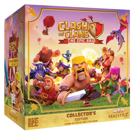 Clash of Clans: The Epic Raid: Collector's Edition - front of box featuring art of clash of clans characters.