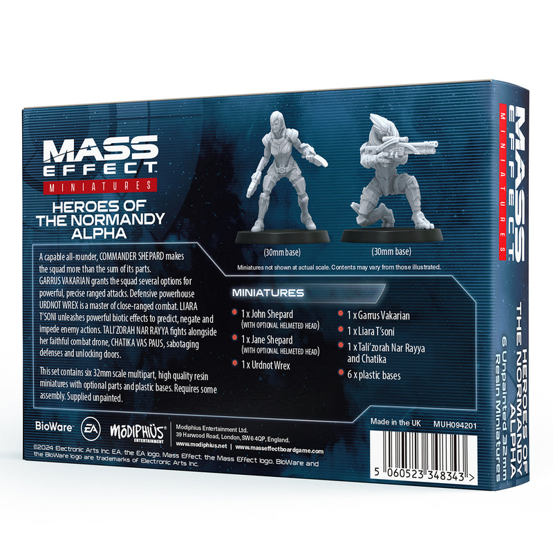 Load image into Gallery viewer, Mass Effect - Heroes of the Normandy Alpha - Resin Collectors Miniatures Set
