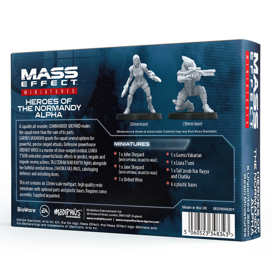 Mass Effect - Heroes of the Normandy Alpha - Resin Collectors Miniatures Set