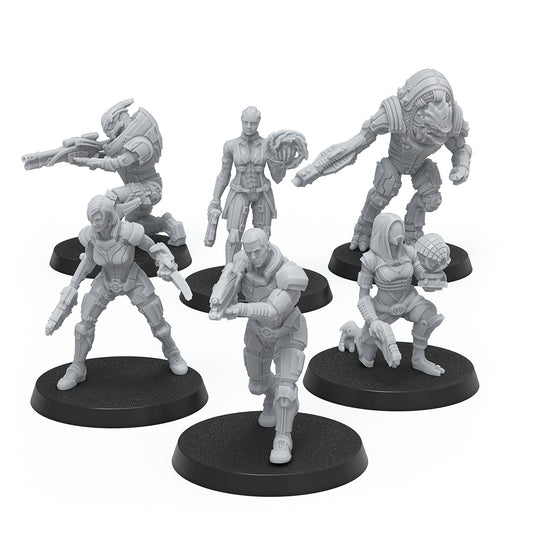 Mass Effect - Heroes of the Normandy Alpha - Resin Collectors Miniatures Set