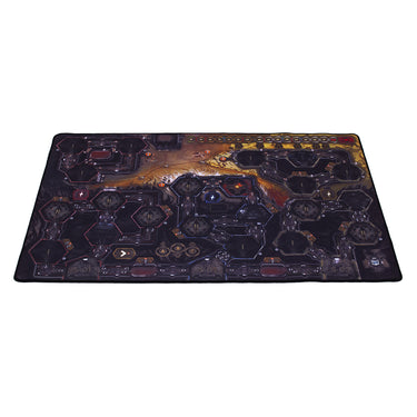 Nemesis Lockdown Playmat - playmat with game map displayed.