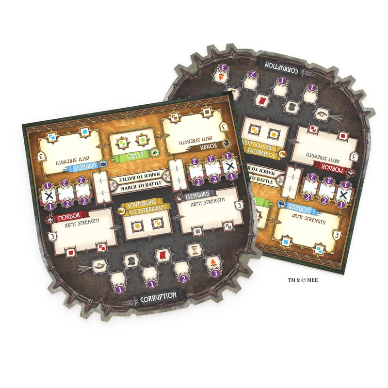 Load image into Gallery viewer, Image of two The Lord of the Rings: Circle of Conflict game boards
