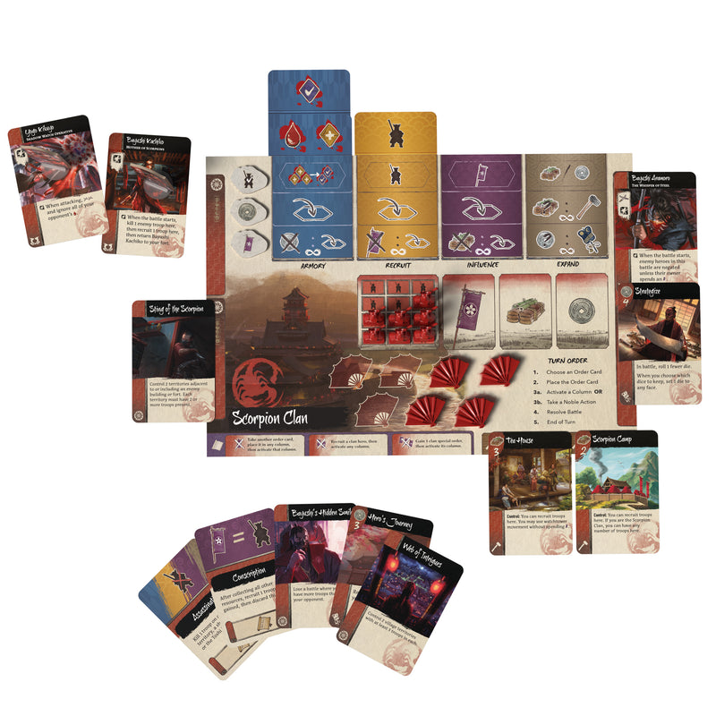 Load image into Gallery viewer, Gunsen: The Battle for Toshi Ranbo game cards.
