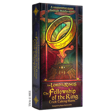 The Fellowship of the Ring: Trick-Taking Game - front of packaging featuring art of the one ring. 