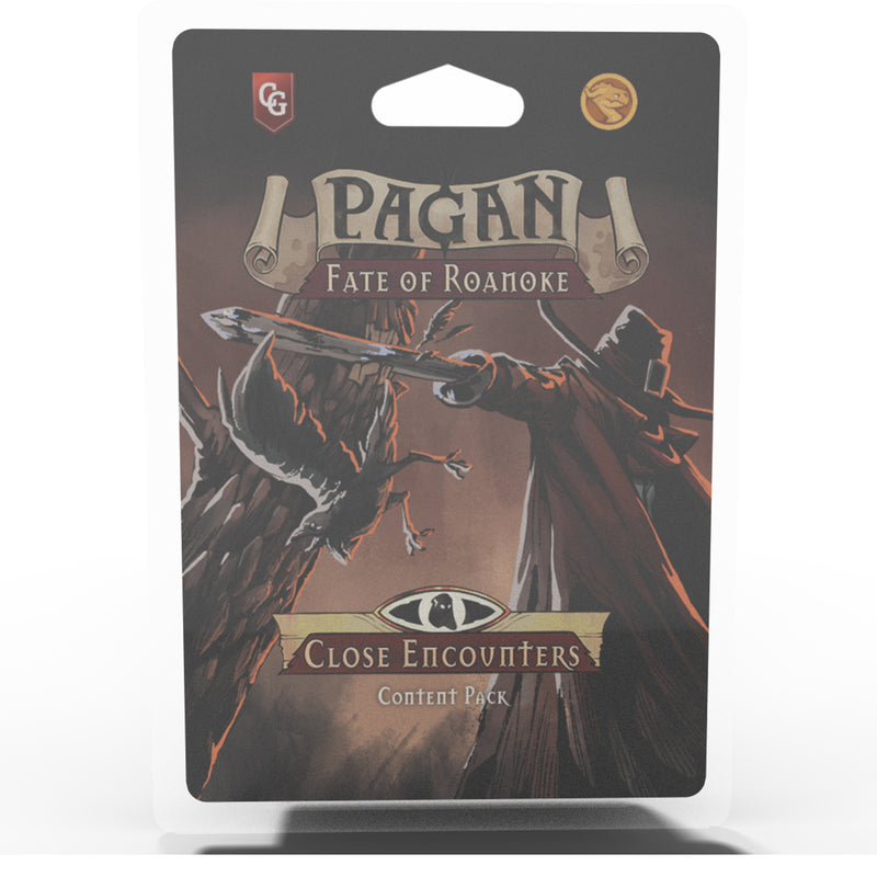 Load image into Gallery viewer, Pagan: Close Encounters - Content Pack #2 - front of packaging featuring art of character holding a sword. 
