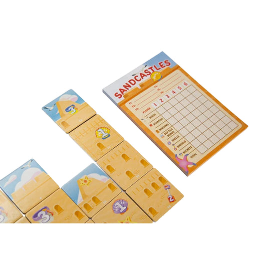 Sandcastles - View of score sheet with point categories. 