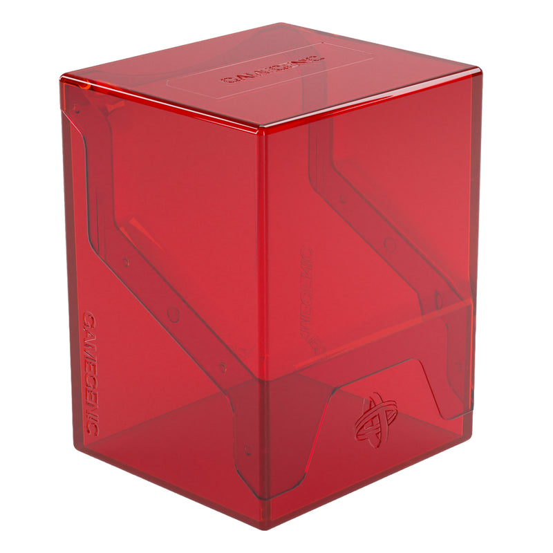 Load image into Gallery viewer, Bastion 80+ XL Red - View of front of deck box with Gamegenic branding.
