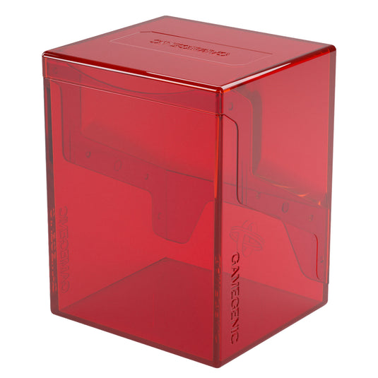 Bastion 80+ XL Red - View of back of deck box with Gamegenic branding.