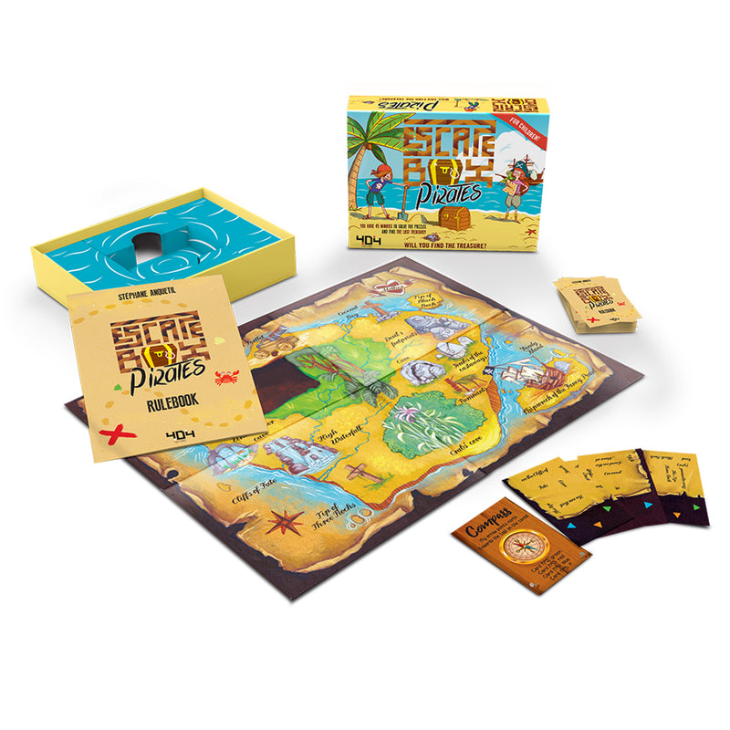 Asmodee - Escape Box: Pirati - Divertente Gioco in Scatola per Organizzare una Caccia al Tesoro, 2-5 Giocatori, 7-12 Anni, Edizione in Italiano Asmodee - Escape Box: Pirati - Divertente Gioco in Scatola per Organizzare una Caccia al Tesoro, 2-5 Giocatori, 7-12 Anni, Edizione in Italiano
